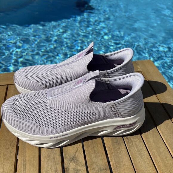 Skechers Arch Fit Glide Step Slip-ins Lavender Women’s Size 7.5 Sneakers - Picture 3 of 8